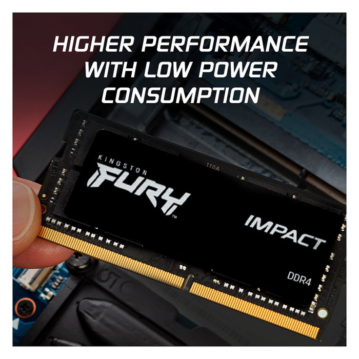Kingston FURY Impact 64GB (2x32GB) DDR4 3200MHz 3200MT/s SO-DIMM Memoria RAM para Portátil