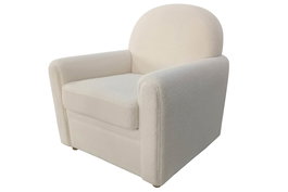 DKD Home Decor Butaca Blanco - Ancho 79 cm, Largo 72 cm, Alto 86 cm - Poliéster y Madera