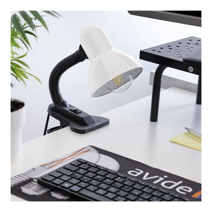Avide Basic Tischleuchte Clipbar Max 60W Blanco Avide Basic Tischleuchte Clipbar Max 60W Blanco