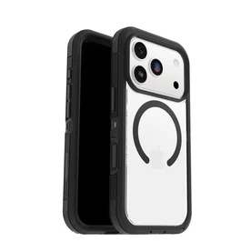 OtterBox Defender Pro XT Clear Series para Apple iPhone 17 Pro, transparente/negro