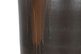 DKD Home Decor Darkvase Ceramica Vidriada Marron Oscuro 38 x 38 x 117.5 cm