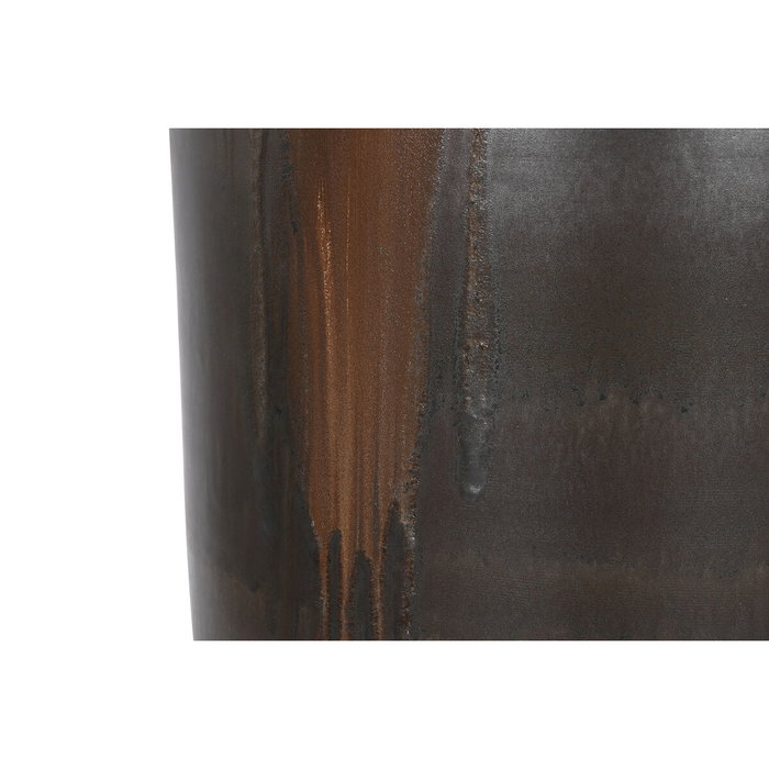 DKD Home Decor Ánfora de Cerámica Vidriada Marrón Oscuro DKD Home Decor Ánfora de Cerámica Vidriada Marrón Oscuro