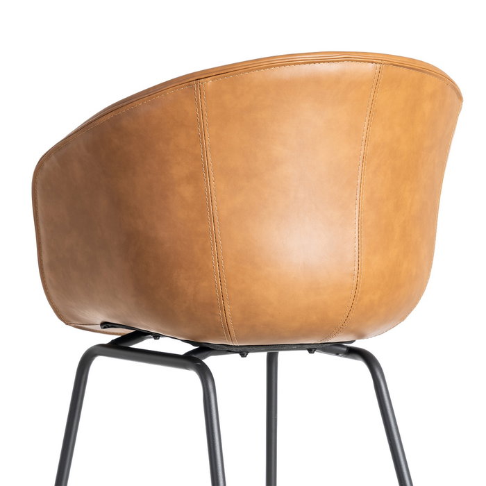 Silla Camel Metal / Simil Piel 59 X 50,50 X 81,50 cm (Set de 2)