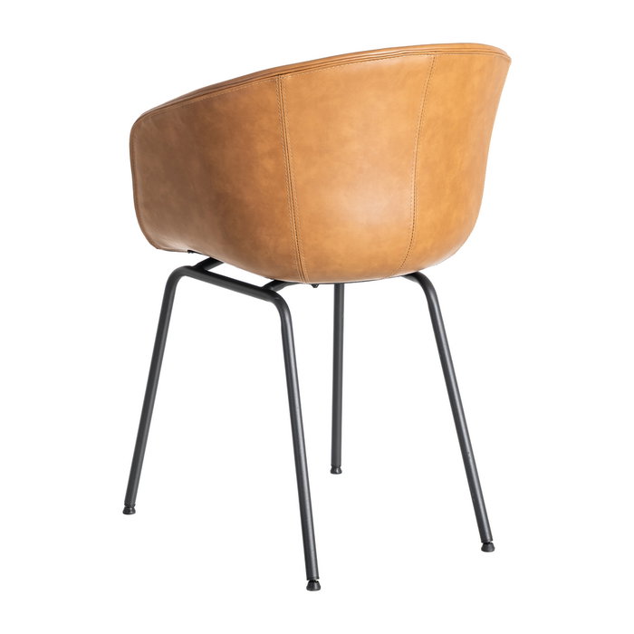 Silla Camel Metal / Simil Piel 59 X 50,50 X 81,50 cm (Set de 2)