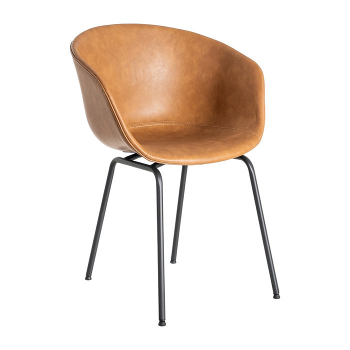 Silla Camel Metal / Simil Piel 59 X 50,50 X 81,50 cm (Set de 2)