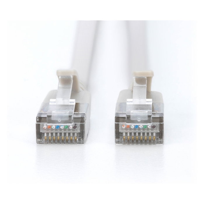Digitus Cable de interconexión CAT 6A F/FTP Slim 0,5m Gris Digitus Cable de interconexión CAT 6A F/FTP Slim 0,5m Gris