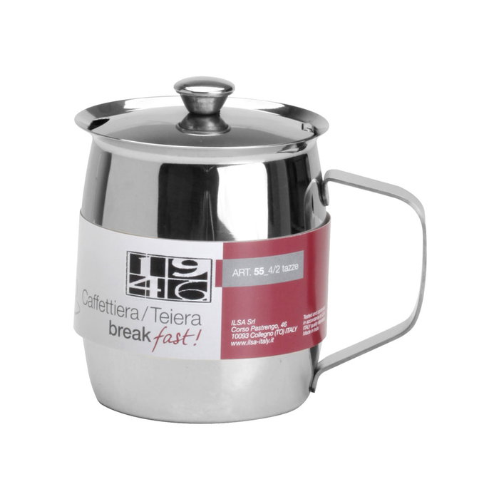 1946 Cafetera 400 Ml 4 Tazas 1946 Colección Breakfast Acero Inoxidable Medidas 11x8,5 cm h.10 cm