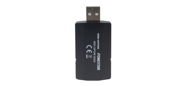 Fonestar Capturadora de Video HDMI USB 2.0 para Streaming, Entrada 4K@30Hz Salida 1080p@60Hz, Compatible con Windows, Mac, Linux