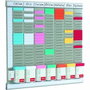 Nobo Kit de planificación con fichas T, índice 7 columnas y 24 ranuras
