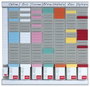 Nobo Kit de planificación con fichas T, índice 7 columnas y 24 ranuras