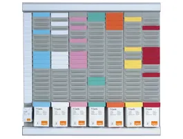 Planificador Mensual Nobo Plateado Aluminio