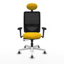 PIQUERAS Y CRESPO Silla de oficina Zulema Amarillo/Negro