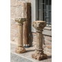 DKD Home Decor Columna de Madera Tallada 25x25x120 cm Natural
