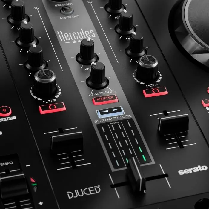 Hercules HER3362934746445 Controladora DJ USB DJCONTROL INPULSE 300 MK2 - 2 canales con 16 pads y tarjeta de sonido integrada