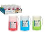 Leknes Jarra Enfriadora 473ml (473 ml) para Nevera y Lavavajillas de Plástico, 11x14.5x8 cm, Surtido de Colores (Azul, Rojo, Verde) (Set de 24)