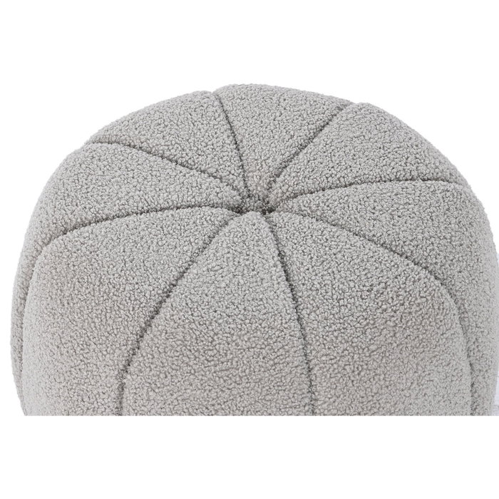 DKD Home Decor Reposapiés de Poliéster Borreguito Gris