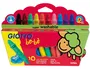 Giotto Lápices de Cera Super Bebé, Caja de 10 Colores Surtidos con Sacapuntas
