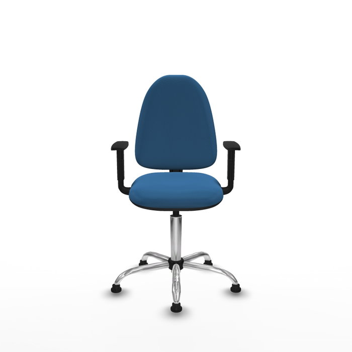 PIQUERAS Y CRESPO Silla de oficina Aýna Azul claro con Base cromada PIQUERAS Y CRESPO Silla de oficina Aýna Azul claro con Base cromada