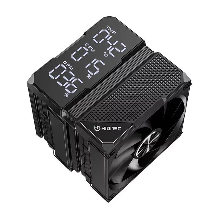 Hiditec DC40 PRO Disipador de CPU con Pantalla Digital RGB y Doble Ventilador 120mm Hiditec DC40 PRO Disipador de CPU con Pantalla Digital RGB y Doble Ventilador 120mm