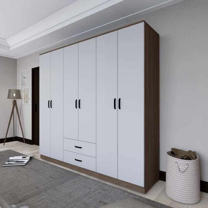 Hanah Home Armario 1600-64 Nogal Claro 180x190x45 cm