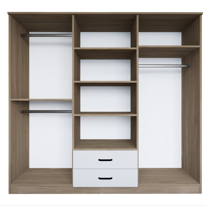 Hanah Home Armario 1600-64 Nogal Claro 180x190x45 cm