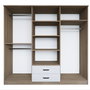 Hanah Home Armario 1600-64 Nogal Claro 180x190x45 cm