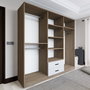Hanah Home Armario 1600-64 Nogal Claro 180x190x45 cm
