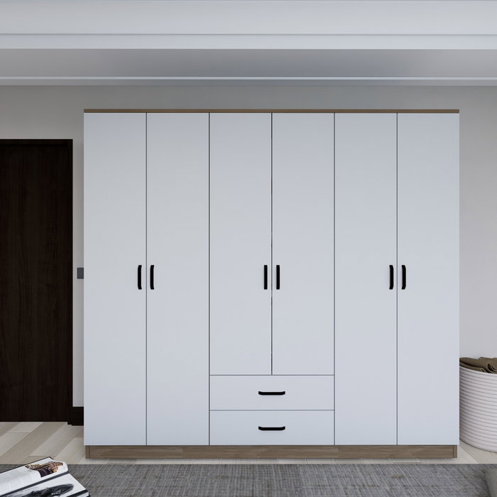 Hanah Home Armario 1600-64 Nogal Claro 180x190x45 cm