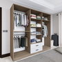 Hanah Home Armario 1600-64 Nogal Claro 180x190x45 cm