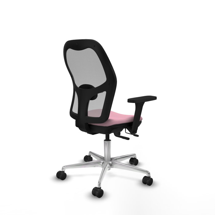 PIQUERAS Y CRESPO Silla de oficina Jorquera Rosa y Gris