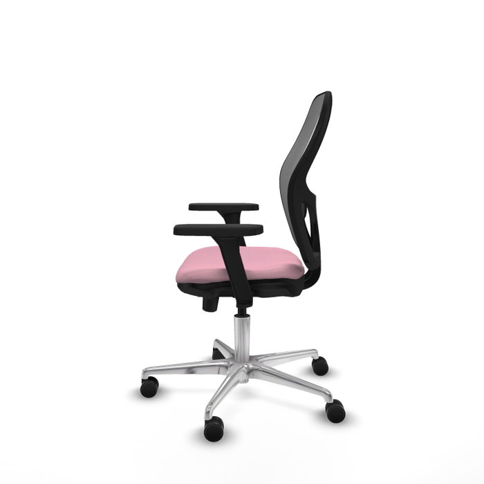 PIQUERAS Y CRESPO Silla de oficina Jorquera Rosa y Gris