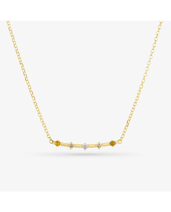Radiant Collar Gold con Piedras Color Fantasy en Dorado Radiant Collar Gold con Piedras Color Fantasy en Dorado