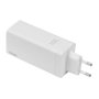 ASUS AC100-02 Cargador 100W USB-C 2 Puertos + USB-A para Portátil UX325 UM325 UX425 UX482 UX5400 CX1500 G513QR, Blanco, EU + UK