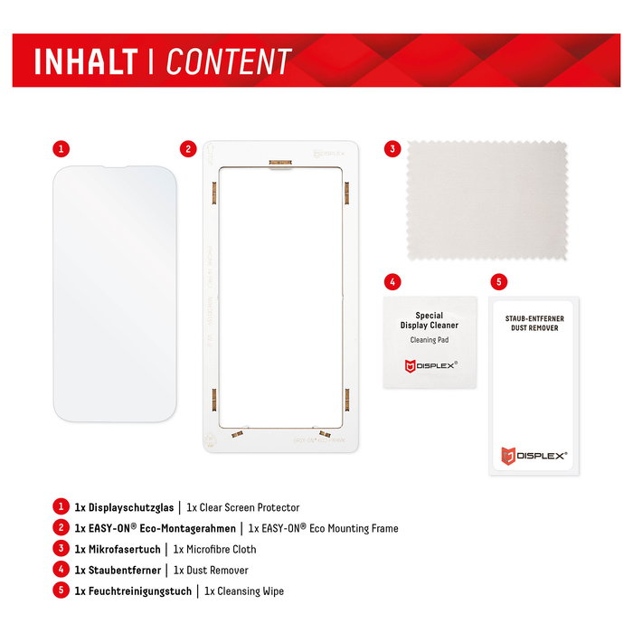 Displex DISPLEX Panzerglas 2D/ Clear (10H) Protector de Pantalla de Cristal Templado para Samsung Galaxy A34, Aplicación en Seco, Anti-Rayaduras y Antihuellas