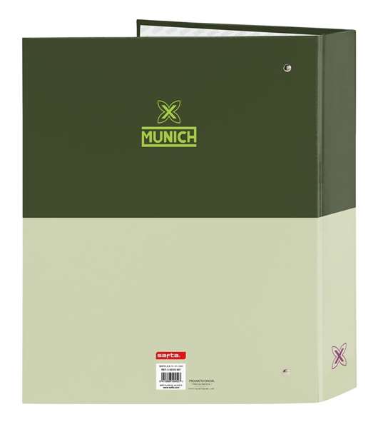 Carpeta de anillas Munich Bright khaki Verde A4 27 x 33 x 6 cm