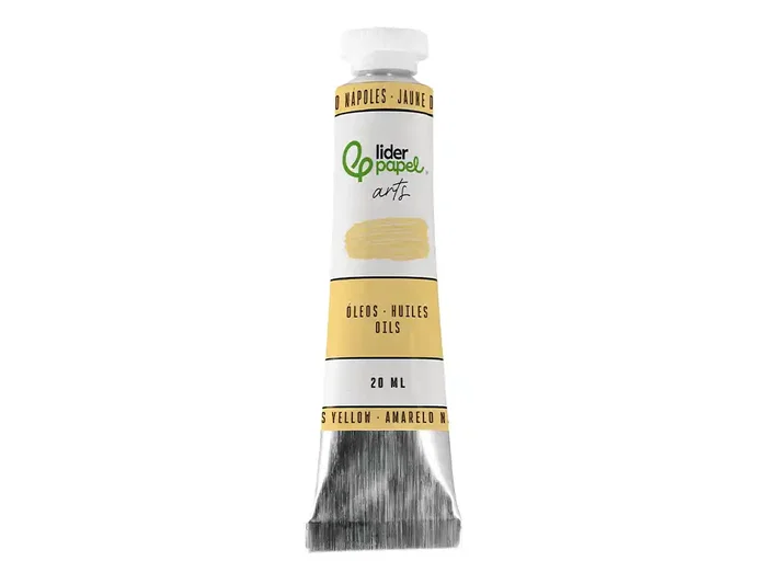Liderpapel Pintura al Óleo Tubo de Aluminio 20 ml Amarillo Nápoles