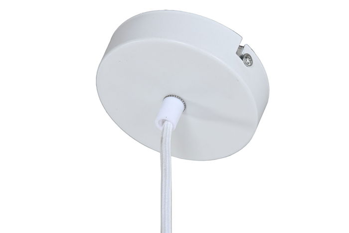 DKD Home Decor Lampara Techo Urban Marron Yute Metal 70 x 47 x 70 cm