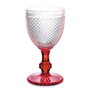 Copa de vino Diamante Rojo Transparente Vidrio 330 ml (6 Unidades)