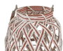 DKD Home Decor Set de 3 Portavelas Bicolor de Fibra de Papel y Metal