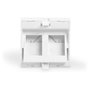 DIGITUS Adaptador de placa frontal de 2 puertos Keystone, blanco, angular