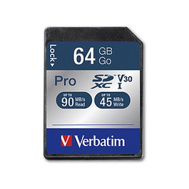 Verbatim Tarjeta SD HC PRO UHS-I Class 10 de 64GB