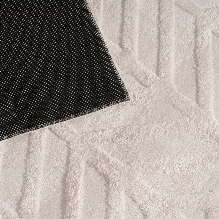 Alfombra Geométrico Crudo Poliester 160 X 1,70 X 230 cm