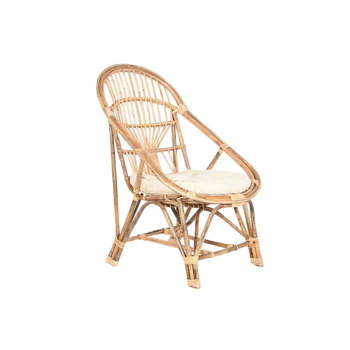DKD Home Decor Silla de Bambú y Ratán Natural 63x55x90 cm