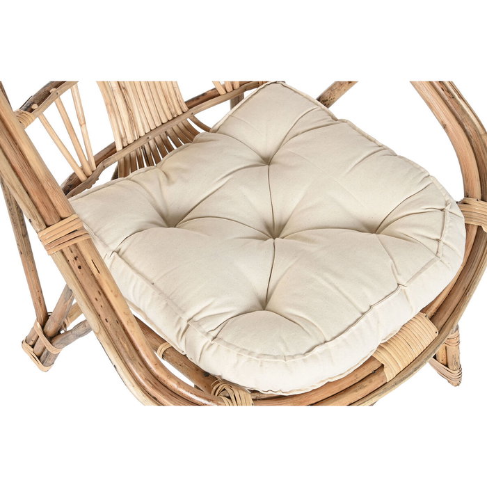 DKD Home Decor Silla de Bambú y Ratán Natural 63x55x90 cm