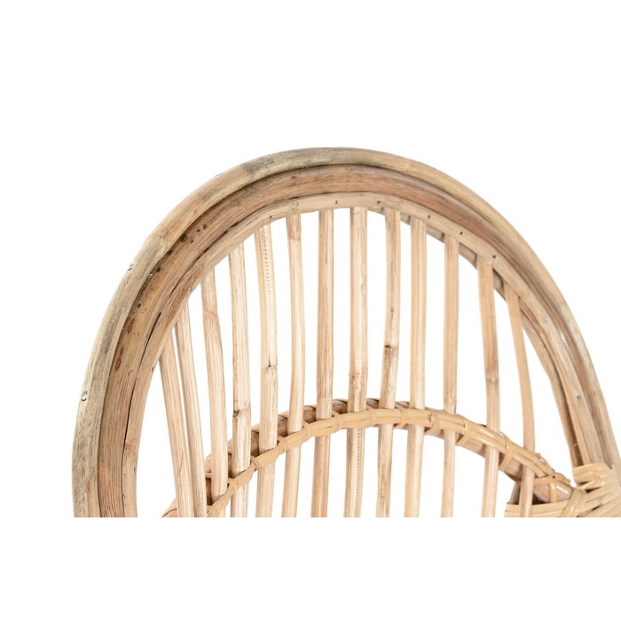 DKD Home Decor Silla de Bambú y Ratán Natural 63x55x90 cm