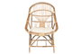 DKD Home Decor Silla Bambú y Ratán Natural 55 x 90 x 63 cm