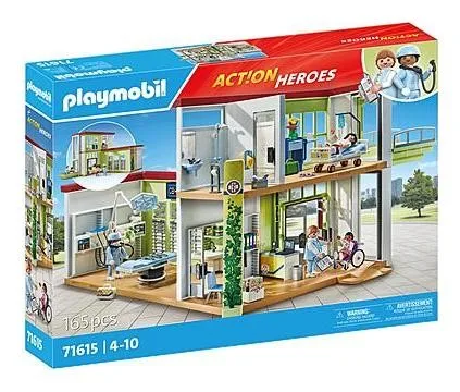 Playmobil 71615 Action Heroes Modernes Krankenhaus Hospital Reconvertido Playmobil 71615 Action Heroes Modernes Krankenhaus Hospital Reconvertido