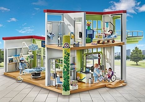 Playmobil 71615 Action Heroes Modernes Krankenhaus Hospital Reconvertido Playmobil 71615 Action Heroes Modernes Krankenhaus Hospital Reconvertido