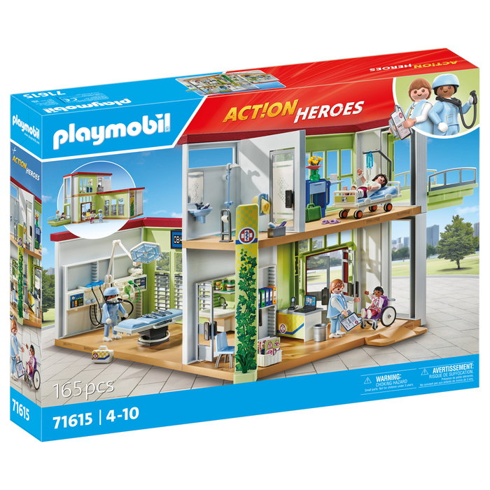 Playmobil 71615 Action Heroes Modernes Krankenhaus Hospital Reconvertido Playmobil 71615 Action Heroes Modernes Krankenhaus Hospital Reconvertido