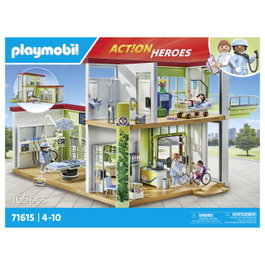 Playmobil 71615 Action Heroes Modernes Krankenhaus Hospital Reconvertido